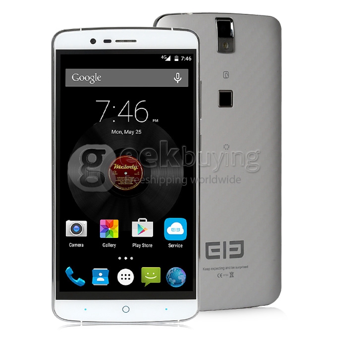 Elephone P8000 5.5 inch FHD 4G LTE Android 5.1 3GB 16GB Smartphone 64bit MTK6753 Octa Core 13.0MP Touch ID 4165mAh- White