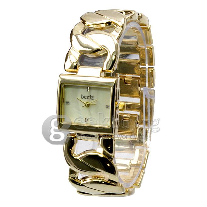 YR WH009 Fashion Women Bracelet Watch Square Dial Quartz Watches - Gold