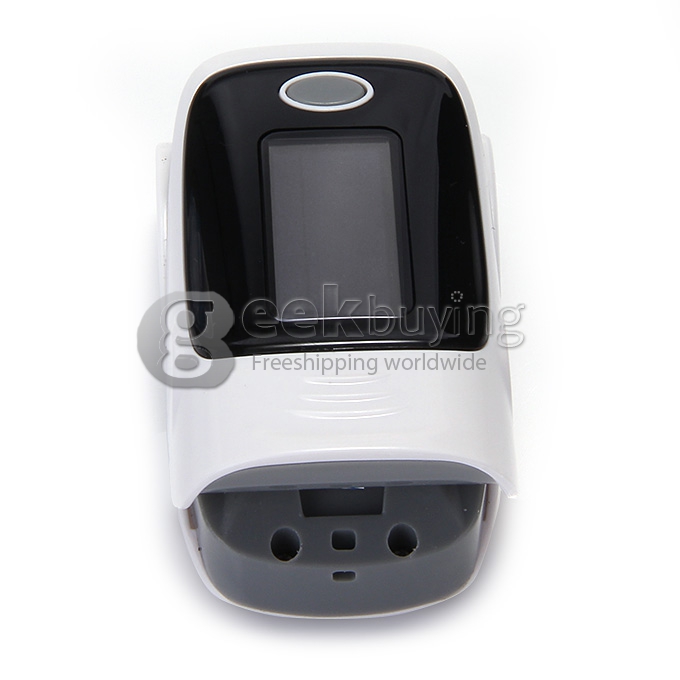 2 In 1 Finggertip Pulse Oximeter Blood Oxygen Device Pluse Rate Oxygen Saturation of Blood LED Display - Black