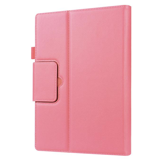New Folio PU Leather Keyboard Stand Cover Case For 10.8 Inch Microsoft Surface 3 Tablet - Pink