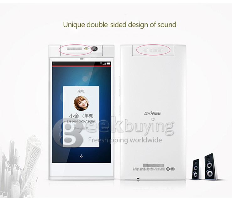 Gionee Elife E7 Mini 4.7Inch HD Android 4.2 1GB 16GB Smartphone MTK6592 Octa Core 1.7GHz 13.0MP 3G/GPS/OTG - White