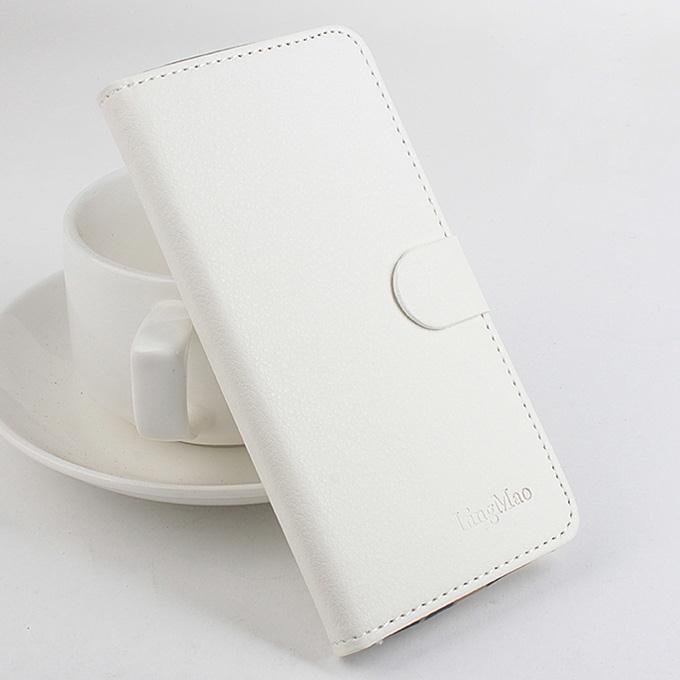 Protective Hard Cover Flip Stand Leather Case for Samsung S6 Edge Smartphone - White