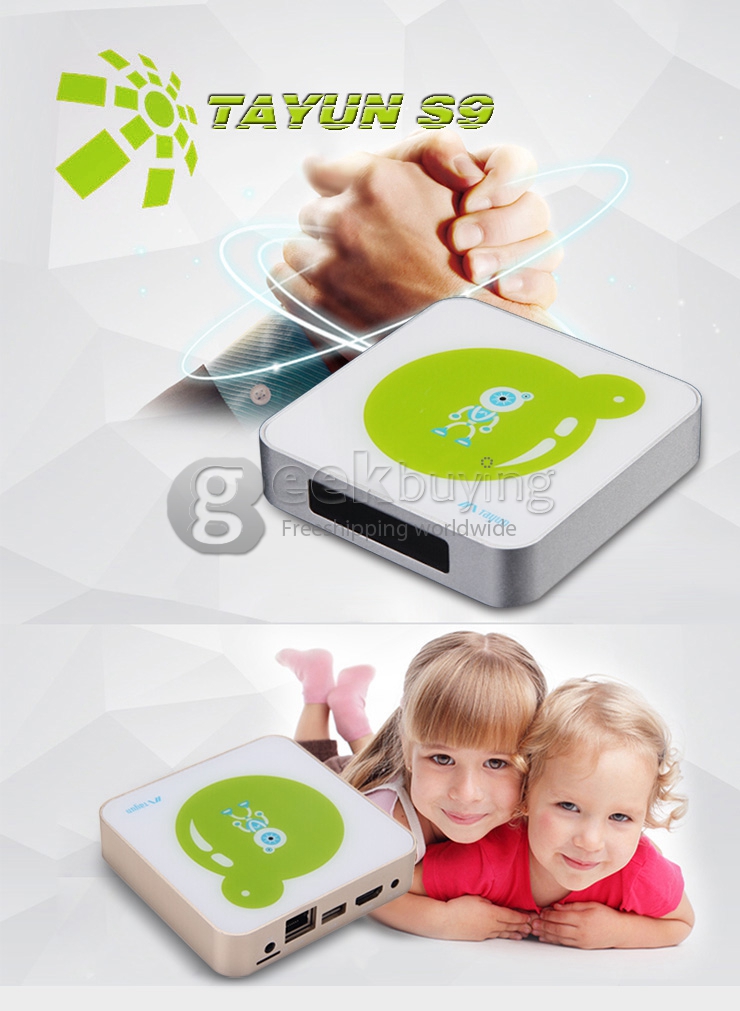 TAYUN S9 Android 4.4.2 TV Box Mini PC Amlogic S812 Cortex-A9 1G/8G Mali-450 802.11 b/g/n LAN BT4.0 Miracast Airplay DLNA 4K H.265 DHMI XBMC DOLBY 3D Blu-Ray Media Player