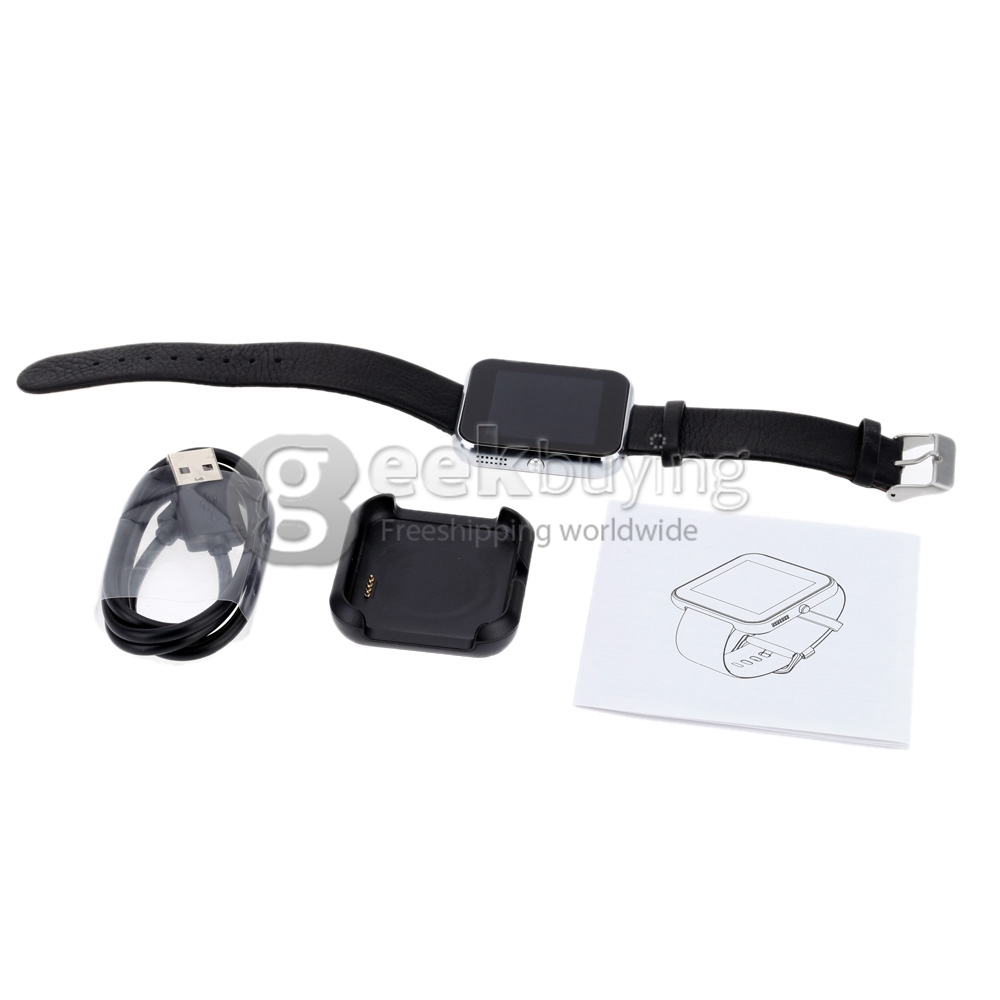 Zeblaze Rover Multifunctional Smart Watch MTK2501 Chip Toughened OGS Panel BT4.0 With Premium Leather Strap - Silver