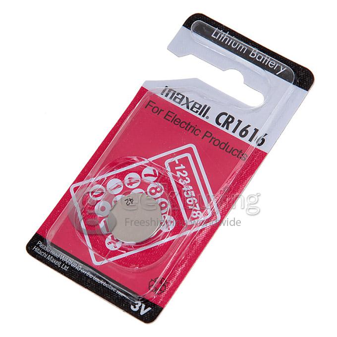 Maxell CR1616 220mAh 3V Lithium Battery with Button Design (1 PC) - Silver