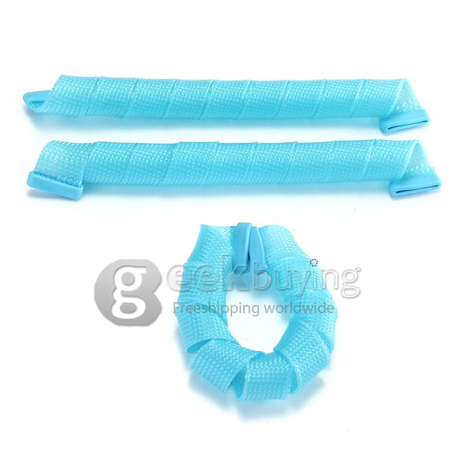 M Size Instant DIY Perm Forming Circle Spiral Hair Curler Roller 10 Pieces - Random Color