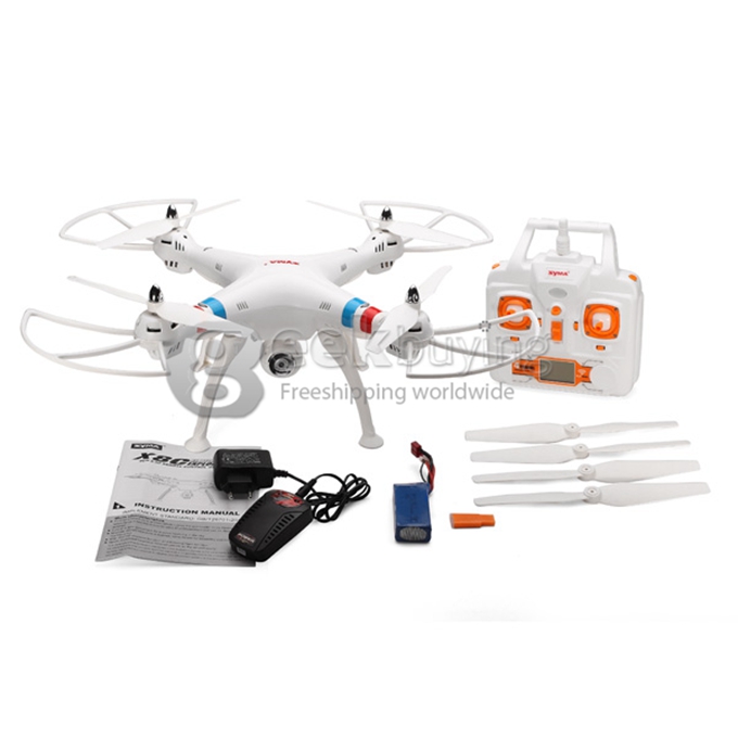 Syma X8W Explorers WiFi FPV RC Quadcopter RTF With 2.0MP Camera Headless Mode - Black