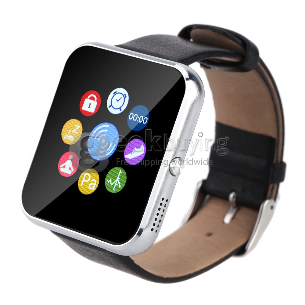Zeblaze Rover Multifunctional Smart Watch MTK2501 Chip Toughened OGS Panel BT4.0 With Premium Leather Strap - Silver