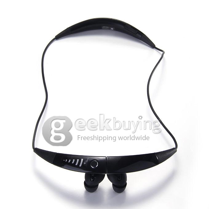 New SM-R130 Bluetooth Headset CSR8635 BT3.0 Gear Circle Wireless Earphone With Vibrating Neck For Samsung/Iphone - Black