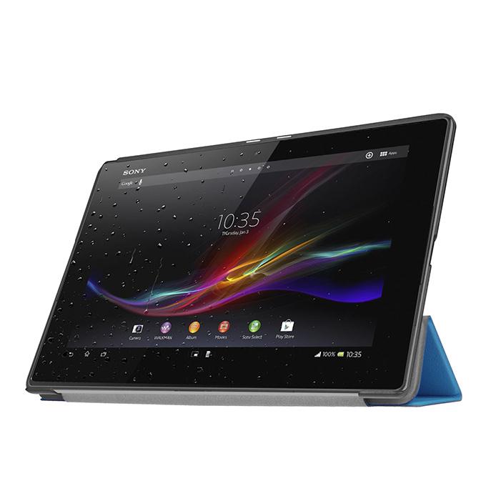 High Quality Ultra-Slim PU Leather Stand Cover Case For Sony Xperia Z4 Tablet - Blue