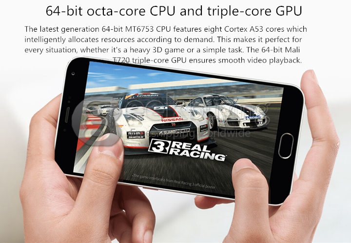 MEIZU M2 NOTE (MEILAN NOTE 2) 5.5inch FHD Android 5.0 2GB 16GB Smartphone 4G LTE MTK6753 Octa Core 1.3 GHz Smartwake Miracast - Gray