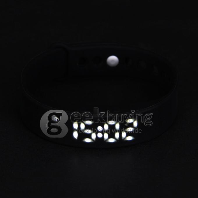 W5 Multifunctional LED USB Smart Bracelet With 3D Pedometer /Sleep Monitor Functions - Black