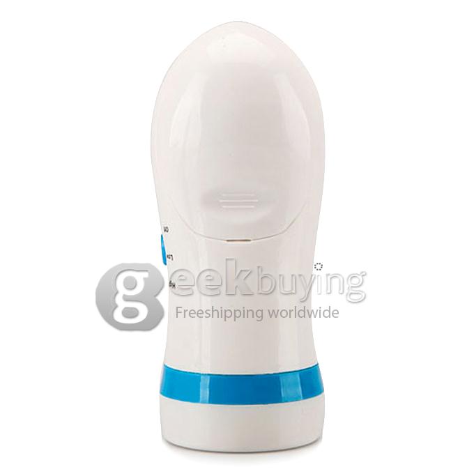 Two Speed Ped Egg Kit Exfoliator Foot File Callus Dry Skin Remover With Filing Plate - White