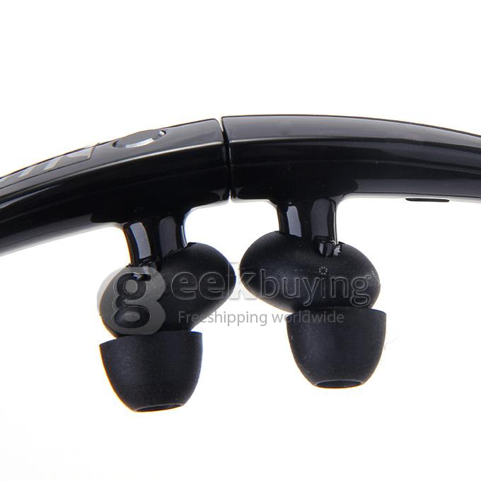 New SM-R130 Bluetooth Headset CSR8635 BT3.0 Gear Circle Wireless Earphone With Vibrating Neck For Samsung/Iphone - Black