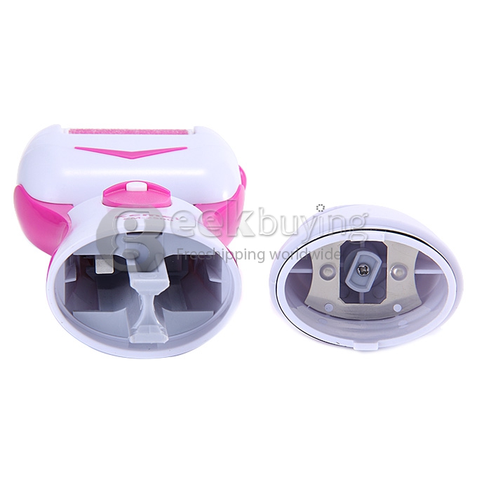 Kemei Electric Feet Dead Skin Remover IPX4 3W Heel Cuticles Washable Callous Remover Pedicure Exfoliation Tool - Pink