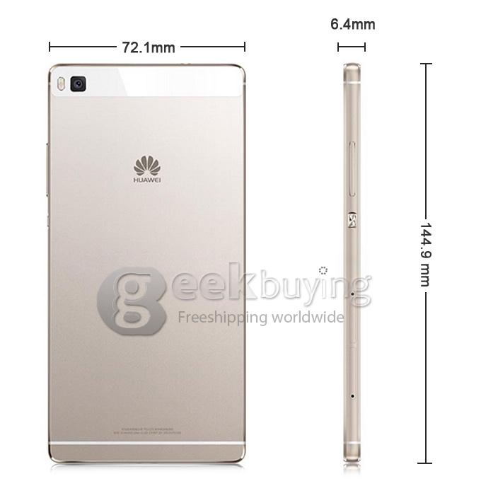 HUAWEI P8 5.2inch FHD Android 5.0 3GB 16GB 4G LTE Smartphone 0.8mm Narrow Frame Hisilicon Kirin 930 Octa Core 2.0GHz Smart WiFi - Silver