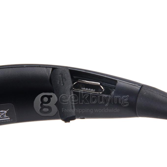 New SM-R130 Bluetooth Headset CSR8635 BT3.0 Gear Circle Wireless Earphone With Vibrating Neck For Samsung/Iphone - Black