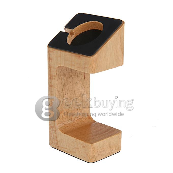 Charging Dock / Station / Platform Bracket Docking Station Holder for Apple Watch - Wood color