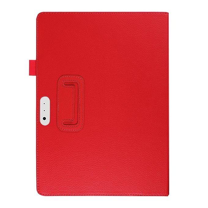New Foldable PU Leather Cover Case with Holder For 10.8 Inch Microsoft Surface 3 Tablet PC - Red