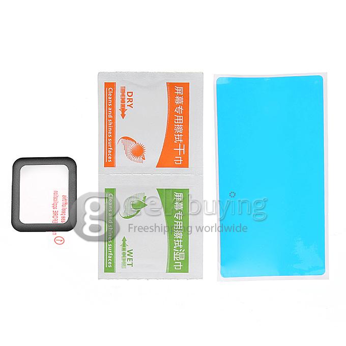Premium Glass Film 0.2mm Tempered Glass Screen Protector for Smart Watch Apple Watch 38mm - Black