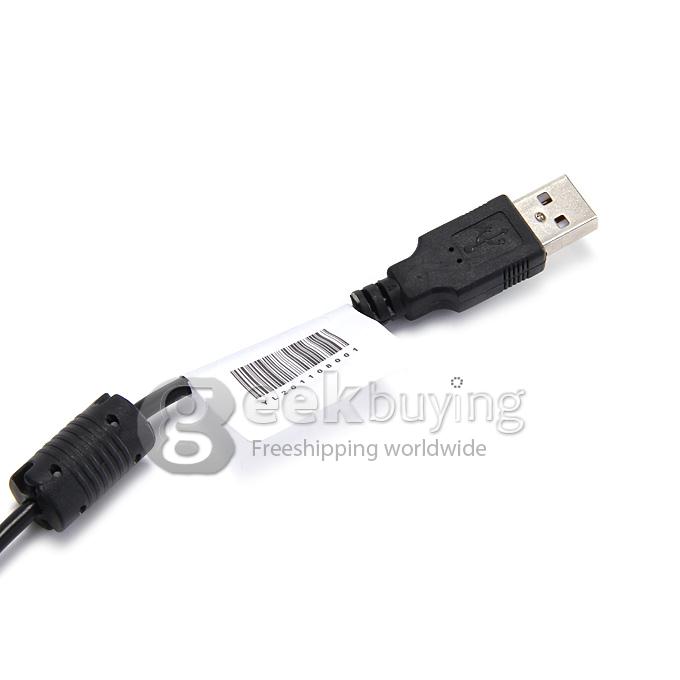 MoonBay Adjustable Round HD USB Web Camera With Microphone For Windows & Mac OS - Black