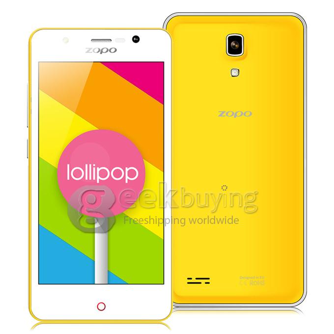 ZOPO ZP330 4.5inch 4G LTE Android 5.1 Smartphone 64bit MTK6735 Quad Core 1.0Ghz 1GB RAM 8GB ROM Miracast - Yellow