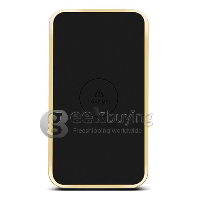 LOVE MEI Power Zone Qi Standard Wireless Charger 10000mah Mobile Power Bank For Smartphones/Tablets - Champagne