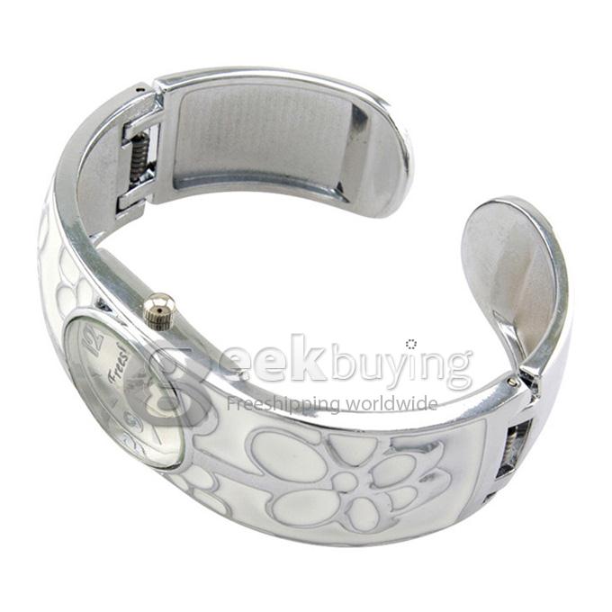 YR WH189 Fashion Gorgeous Built-in Round Dial Women Bracelet Watch - White