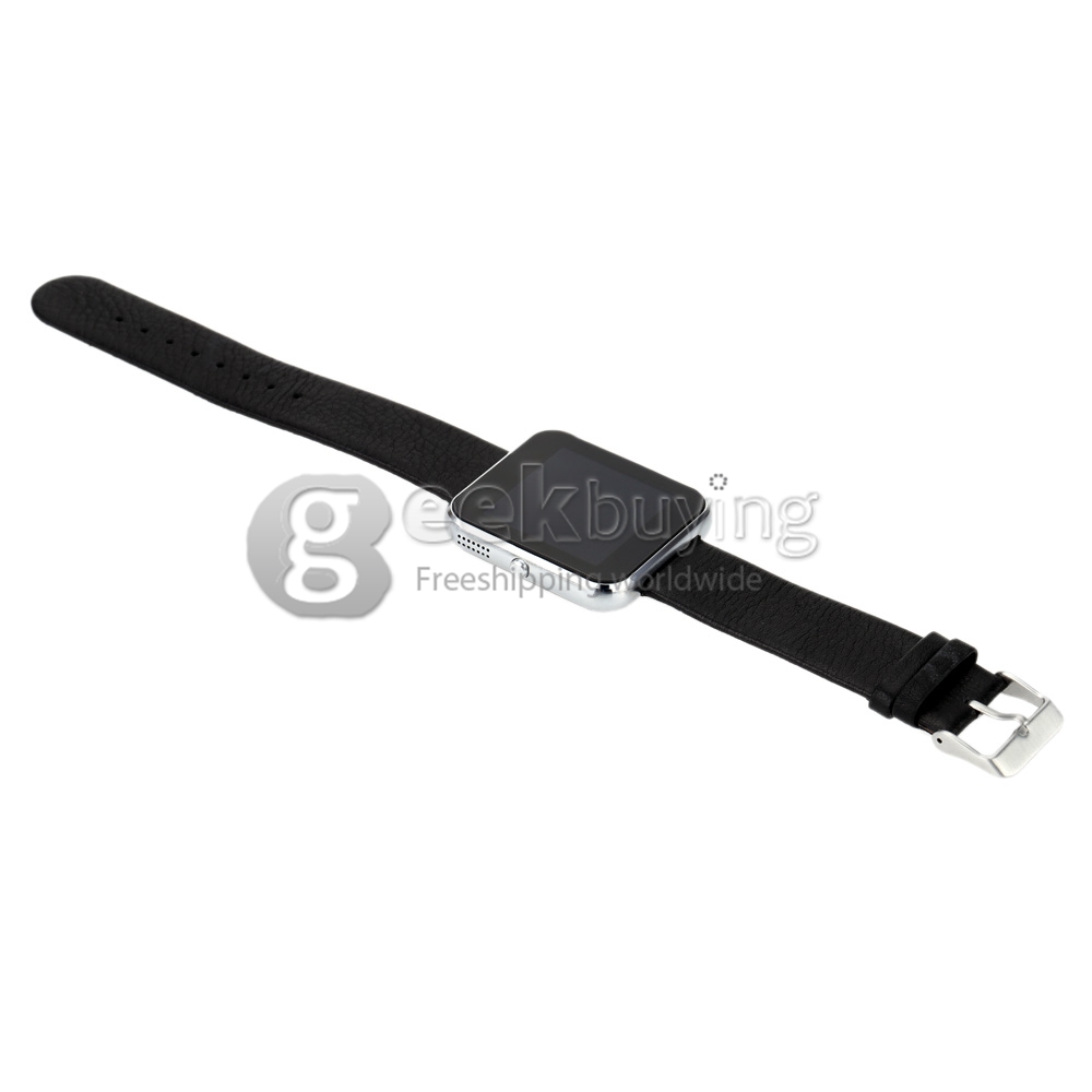 Zeblaze Rover Multifunctional Smart Watch MTK2501 Chip Toughened OGS Panel BT4.0 With Premium Leather Strap - Silver