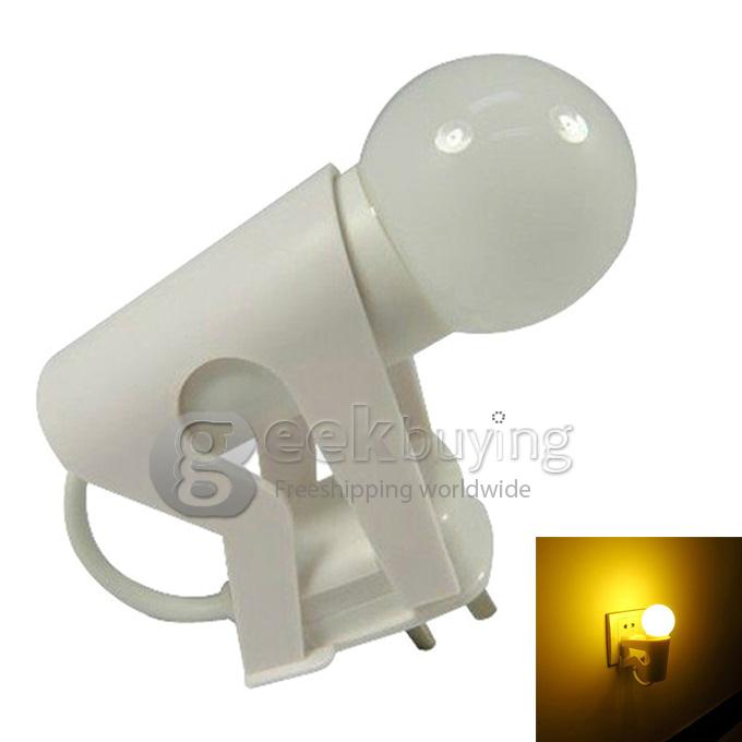 Doulex Figure Style Light Control LED Night Light Wall Lamp Energy Saving Sensor Lamp - Yellow Ligt
