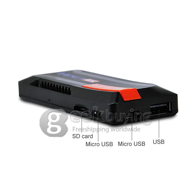 MK809 Android 4.4 TV Stick 4K Dongle RK3288 Quad Core 2G/8G HDMI H.265 802.11 b/g/n BT4.0 DLNA Wimo - Black