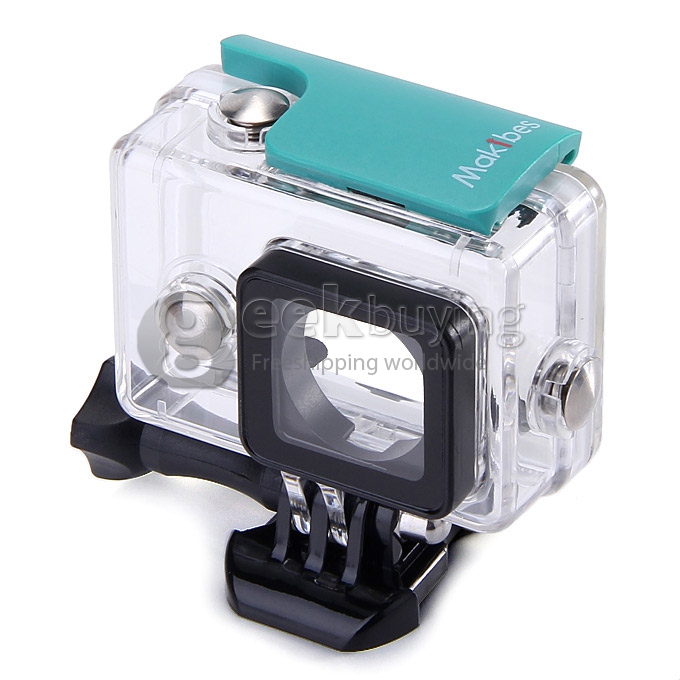 Makibes Waterproof Case For Xiaomi Yi Xiaoyi Sports Camera Diving 40M Back Up Case - Transparent