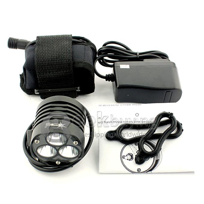 Blackshadow Solarstorm XT40 IPX7 Bike Front Light 2800LM Sport Head Lamp CREE XM-L U2 LED - Black