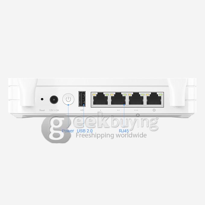 Original Xiaomi Mi Wifi Router Dual Bands Gigabit WiFi Wireless Router Bulit-in 1TB Mobile Hard Disk - White