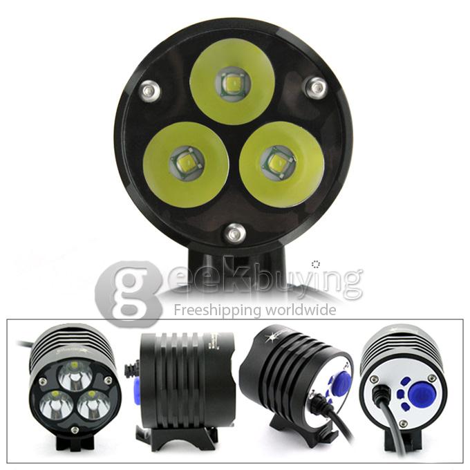 Blackshadow Solarstorm XT40 IPX7 Bike Front Light 2800LM Sport Head Lamp CREE XM-L U2 LED - Black