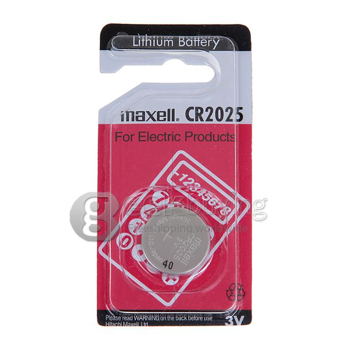 Maxell CR2025 220mAh 3V Lithium Battery with Button Design (1 PC) - Silver