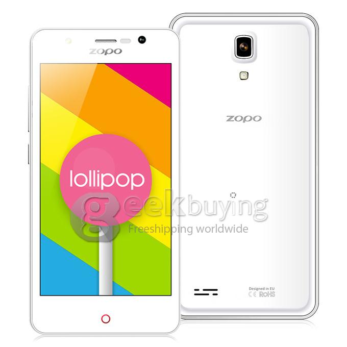 ZOPO ZP330 4.5inch 4G LTE Android 5.1 Smartphone 64bit MTK6735 Quad Core 1.0Ghz 1GB RAM 8GB ROM Miracast - White