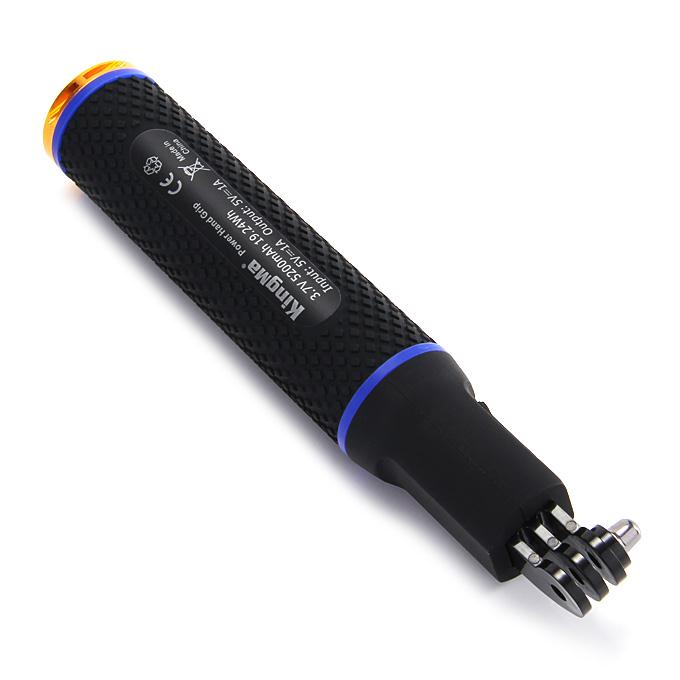 KingMa BMGP198 5200mAh Power hand Grip Mini Rechargeable Monopod Selfie Handheld Grip Pole Stick for GoPros - B