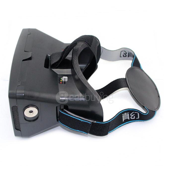 RITECH II 3D Virtual Reality VR Headset FOV75 with Elastic Band for 3.5 - 6 inch Smartphone - Black