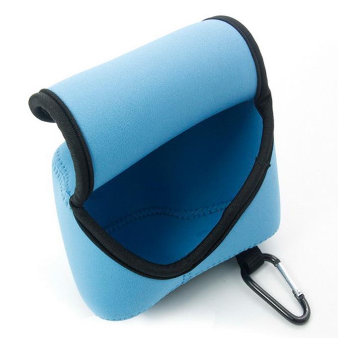 NEOpine Waterproof Soft Triangle Case Bag Pouch For Sony Alpha A6000 16-50mm Lens - Blue