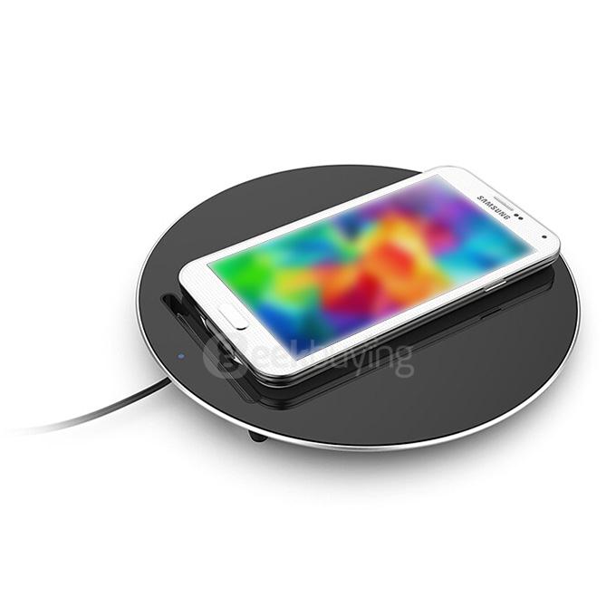 Funxim Luna W7 Qi Wireless Charging Stand 3 Coil Charging Mat Alloy Aluminium USB Charger