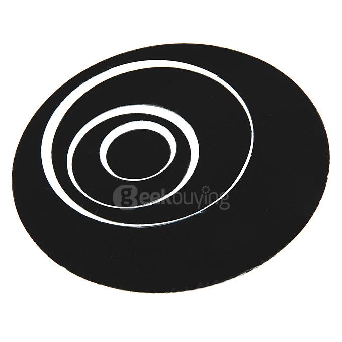 DIY Removable Wall Sticker Clock Mirror Style DIY Art Decal Mural for Home Decor - Black Silver