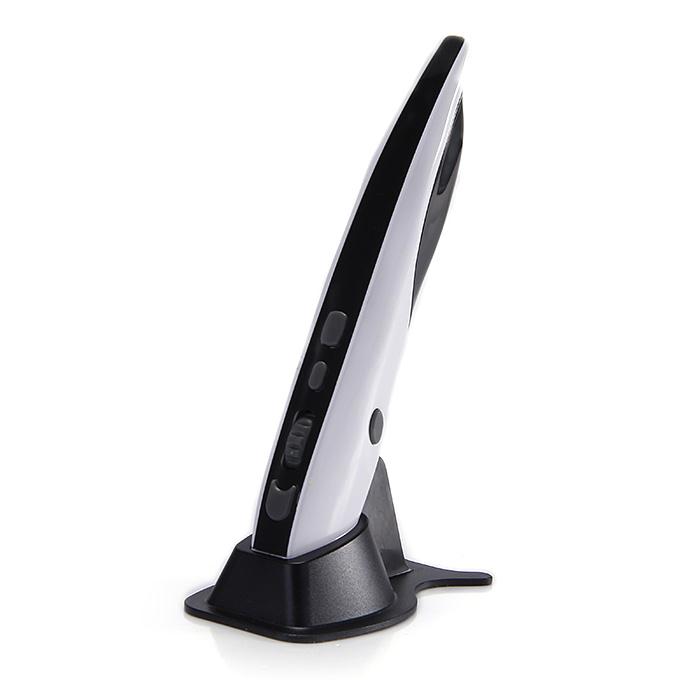 KP-810-38 Multi-function Integrated 2.4G Wireless Pen Mouse Laser Pointer - White + Black