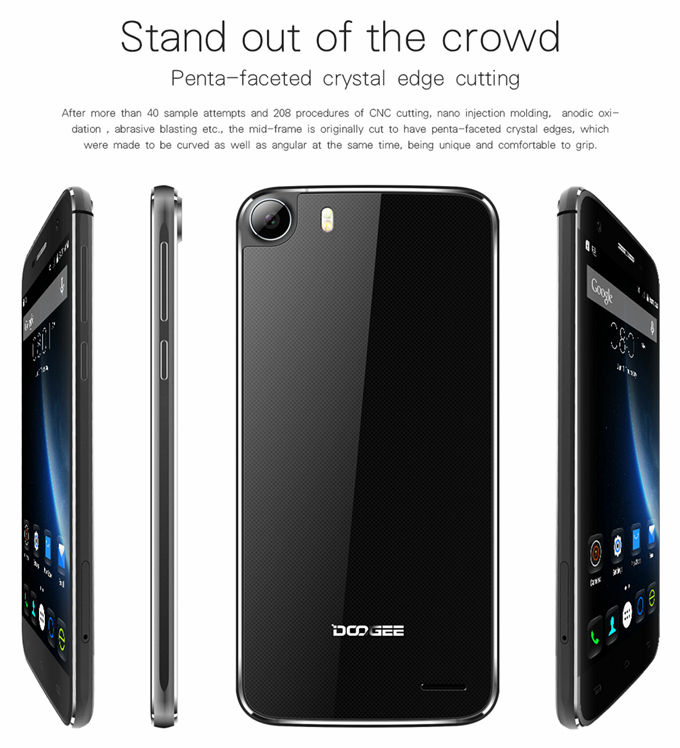 DOOGEE F3 Pro 4G 5.0Inch FHD Android 5.1 3GB 16GB Smartphone 64bit MTK6753 Octa Core Wood Shell 2.5D Corning Gorilla Glass - Bamboo