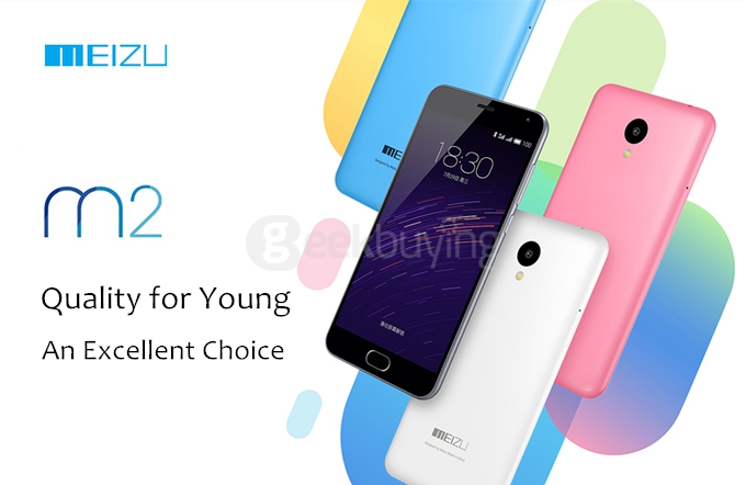 MEIZU M2 Mini 5.0inch 4G Android 5.1 Flyme 4.5 2GB 16GB Smartphone 64bit MT6735 Quad Core 13.0MP 5.0MP Miracast - Gray