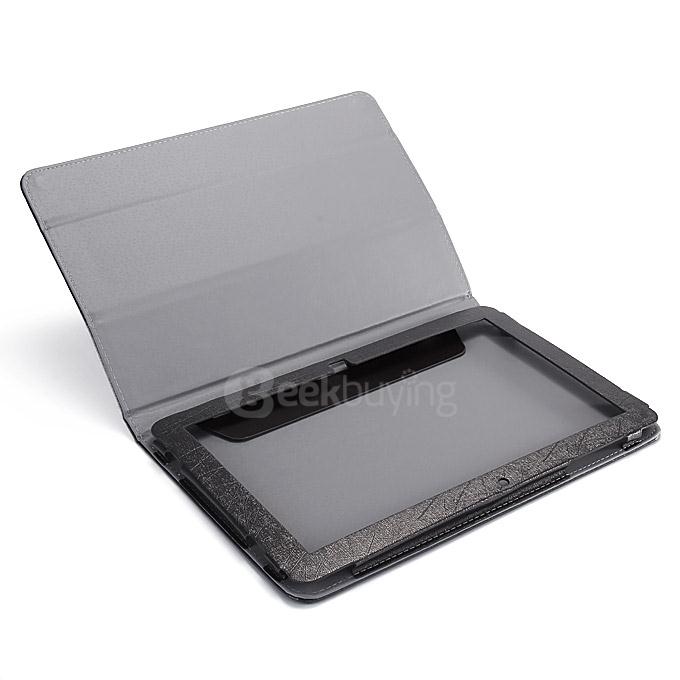 10.6 Inch PU Leather Stand Case Cover for CUBE i7 Stylus Tablet PC - Black