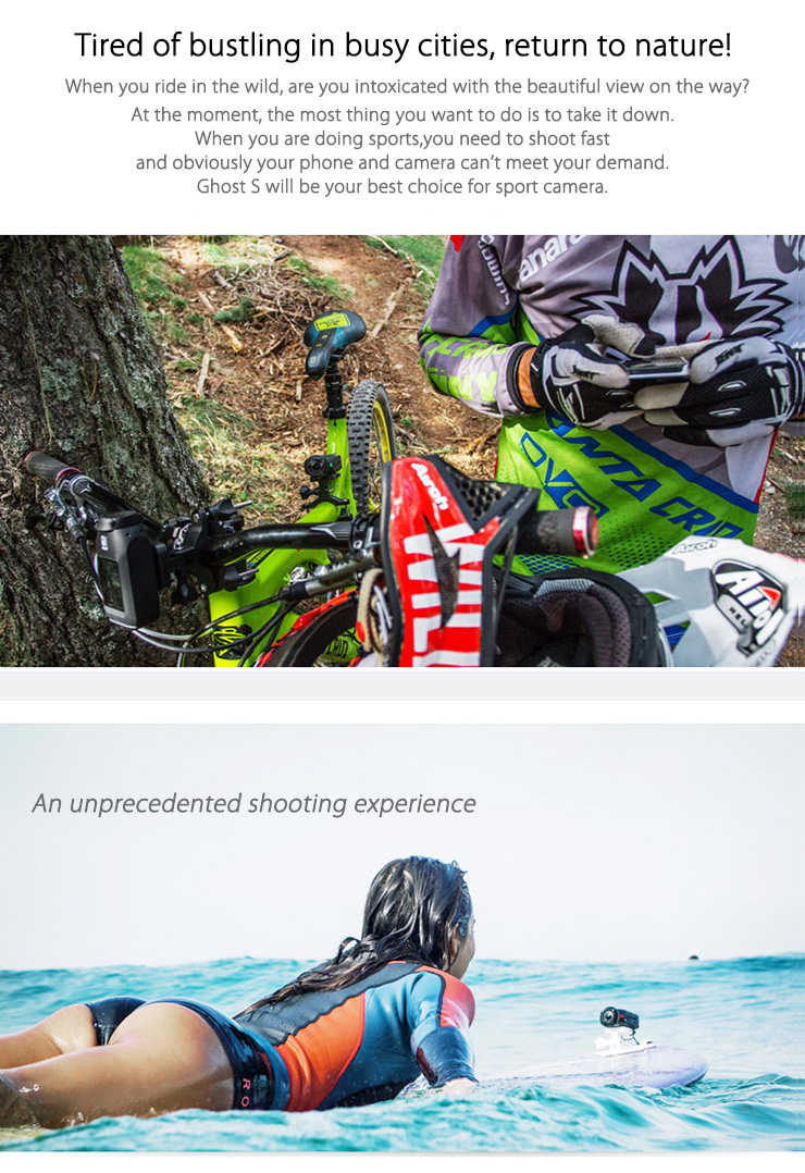 Foream Drift Ghost-S Ambarella A7 1080p/60fps 160 Degree Wide Angel 12M Pixels IPX8 HD Sports Camera Digital Camcorder