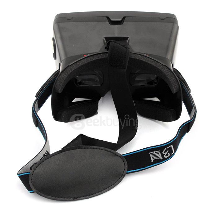RITECH II 3D Virtual Reality VR Headset FOV75 with Elastic Band for 3.5 - 6 inch Smartphone - Black