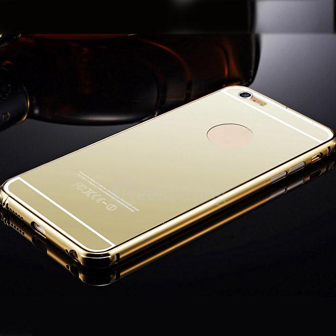 KXX Luxury Aluminum Metal Frame with Ultra-thin Mirror Glass Back Cover for iPhone 6 4.7