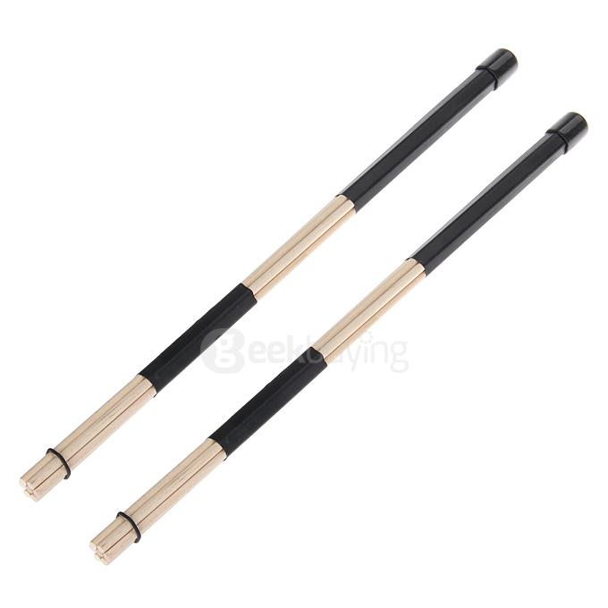 William WGS02 New Style Wood Bundle Drum Sticks - Black
